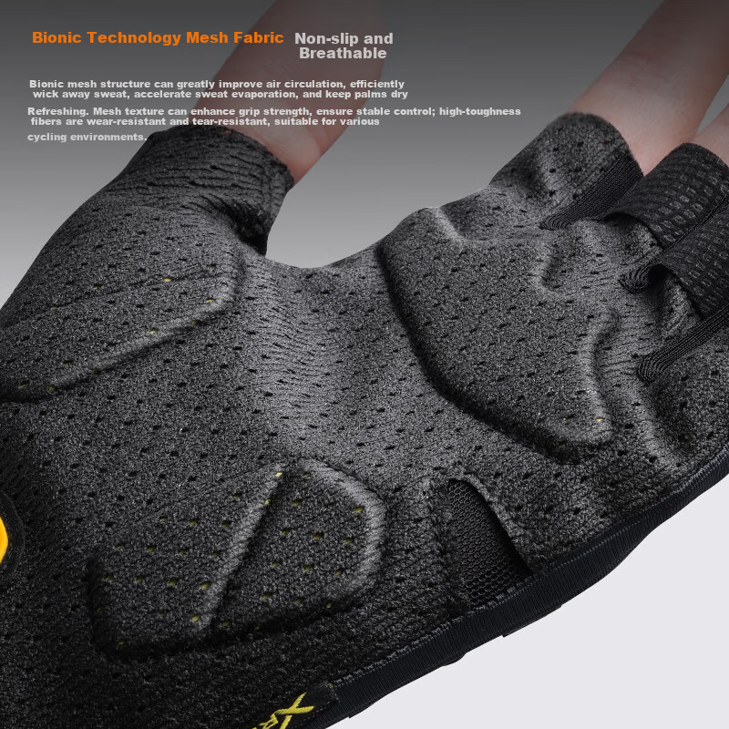 EVR Cycling Gloves Half Finger Summer Short Finger Double Shock Absorption White...