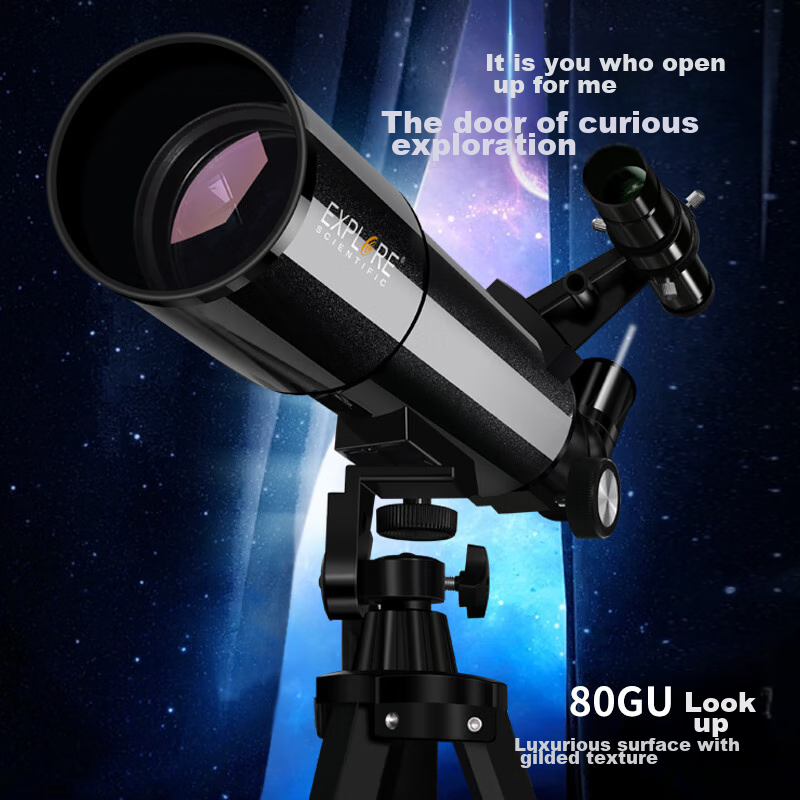 EXPLORE SCIENTIFIC 80500 Astronomical Telescope, Large Aperture, High Magnificat...