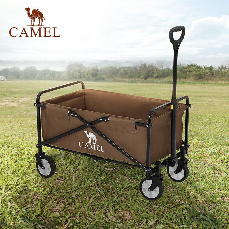 CAMELCROWN Camping Cart, Folding Trolley, Outdoor Camping Stroller, Children's T...