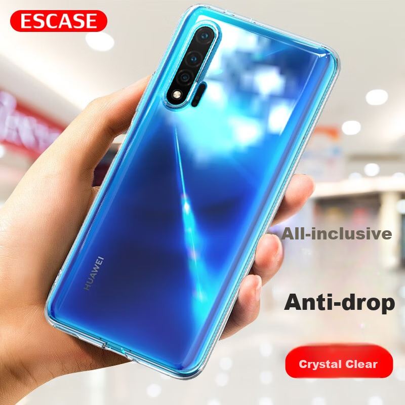 ESCASE Huawei Nova 6 Phone Case, Full Protection Shockproof Soft Shell, Silicone...