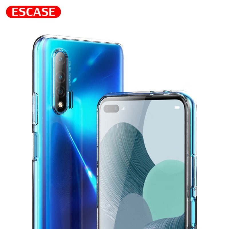 ESCASE Huawei Nova 6 Phone Case, Full Protection Shockproof Soft Shell, Silicone...