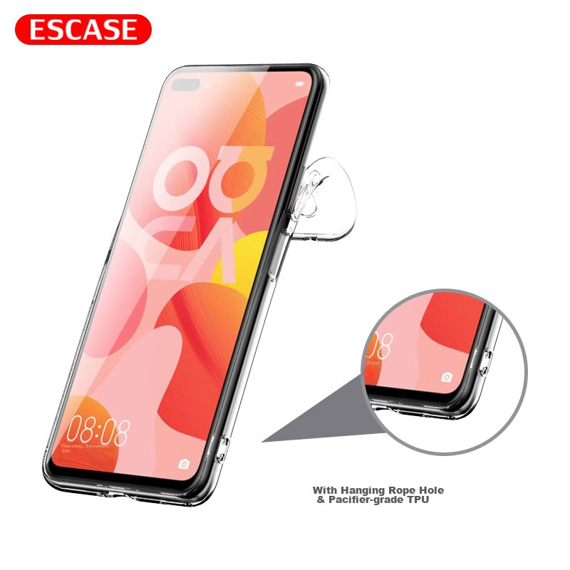 ESCASE Huawei Nova 6 Phone Case, Full Protection Shockproof Soft Shell, Silicone...