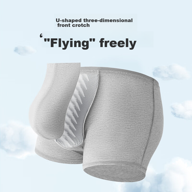 Freego Disposable Men's Boxer Briefs, 3-Pack, Pure Cotton, Travel-Friendly, Ster...