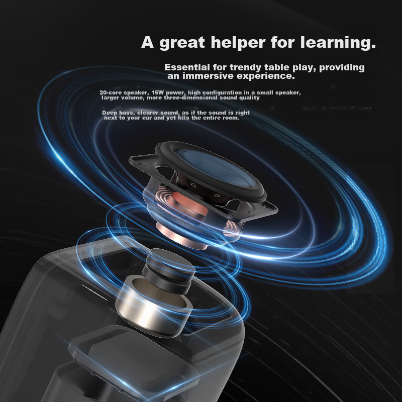 Divoom Pixel Speaker, Retro Wireless Bluetooth Lyric Speaker, Desktop Computer S...