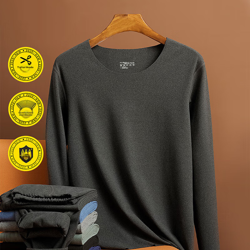 FitonTon Thermal Underwear Set for Men, Double-Sided Brushed Fleece, Thickened R...