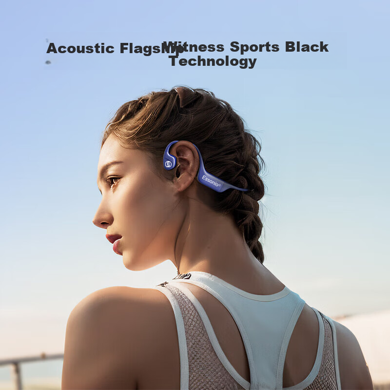 ESSONIO Italian Brand ESS-911 Dual-Spelling Limited Edition Bone Conduction Blue...