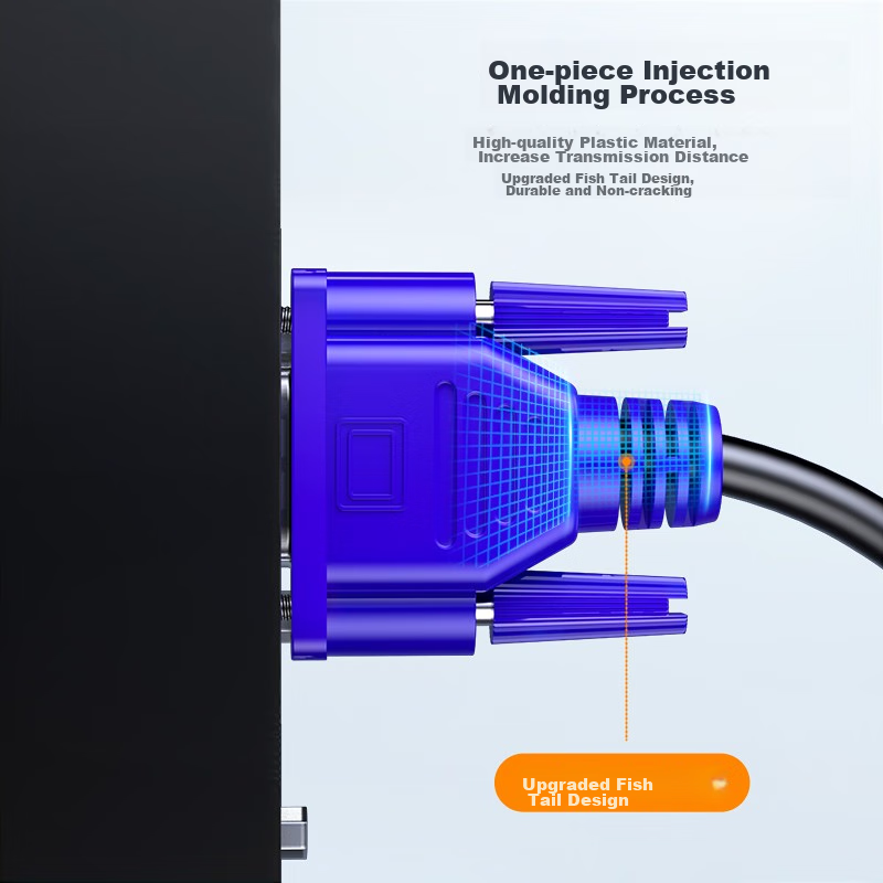 Biaze High-Definition VGA Cable, VGA Computer TV Connection Cable, 3+6 3 Meters,...