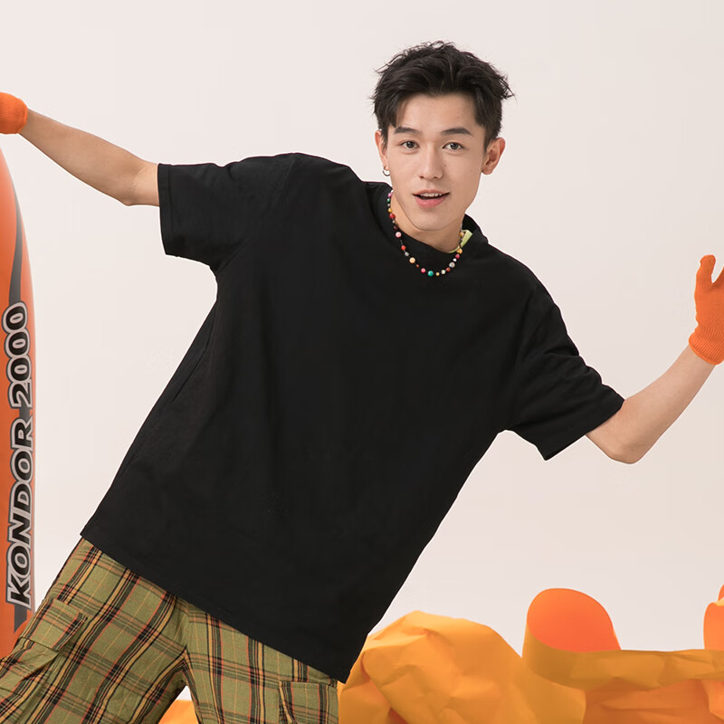 GENIOLAMODE Men's Cotton T-shirt Summer Casual Round Neck Fashion Printed Short...