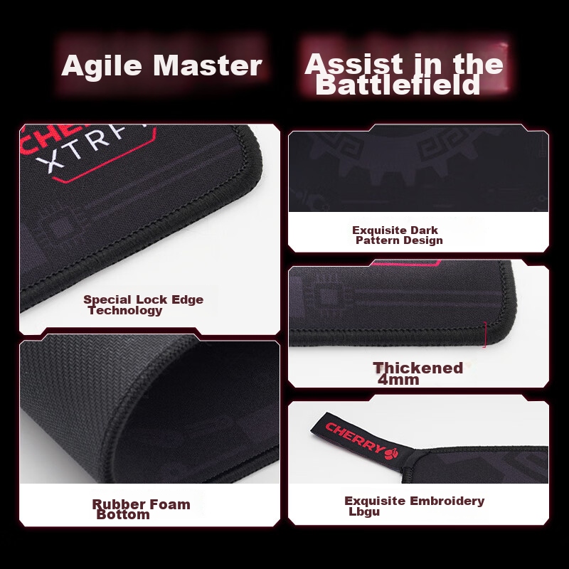 CHERRY Jingshizhizuo Computer Desk Mouse Pad Large Size, Keyboard Pad, Gaming Mo...