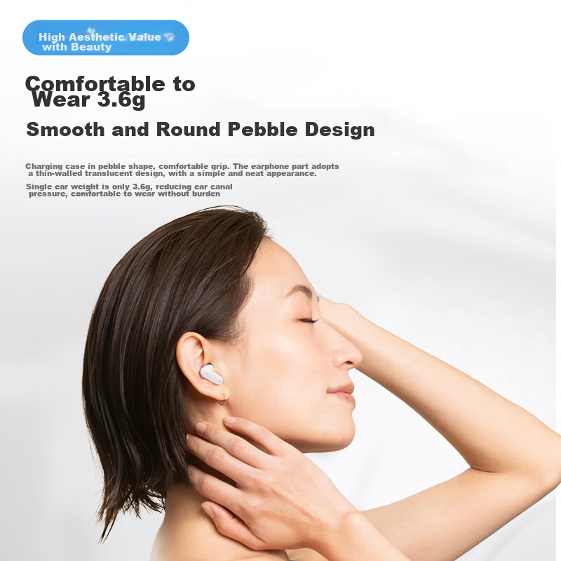 DOUBLE TUNE Pebble Series E2 True Wireless Bluetooth Earphones, In-Ear Headphone...