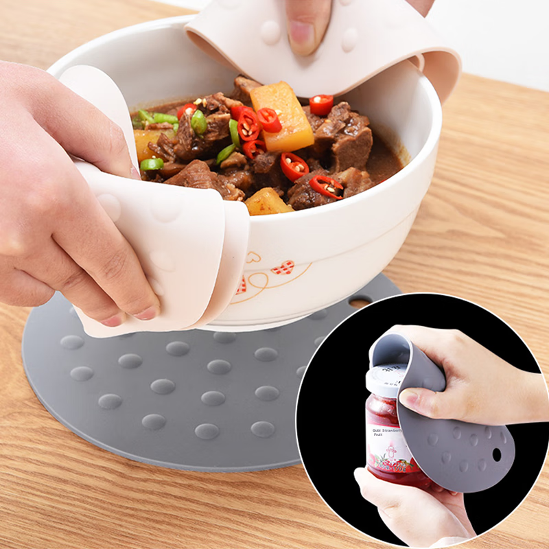 Foojo Silicone Heat-Resistant Mat, Anti-Scalding Pad, Table Mat, Coaster, High-T...