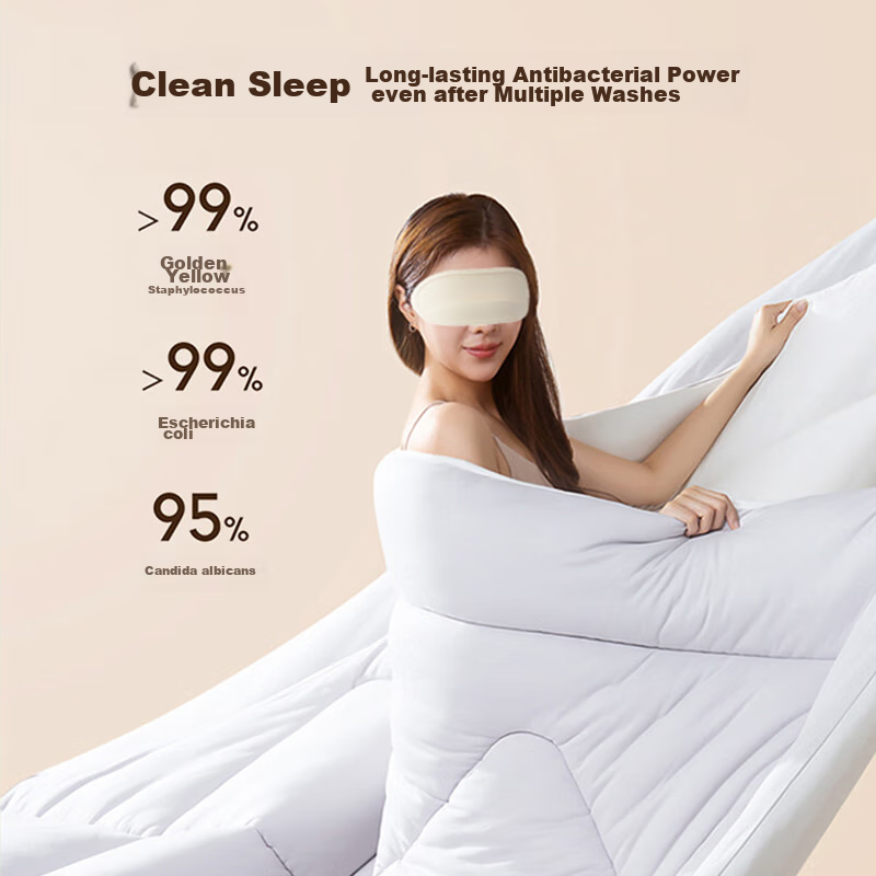 8HD11 Washable Antibacterial Warm Comforter, Class A Ten-Hole Fiber, Spring And...