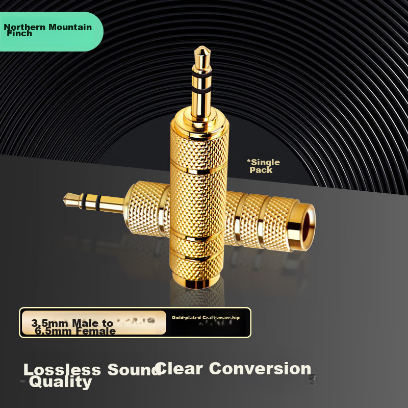 Beishanque 3.5mm to 6.5mm Female Audio Adapter, Microphone Converter, 6.5mm to 3...