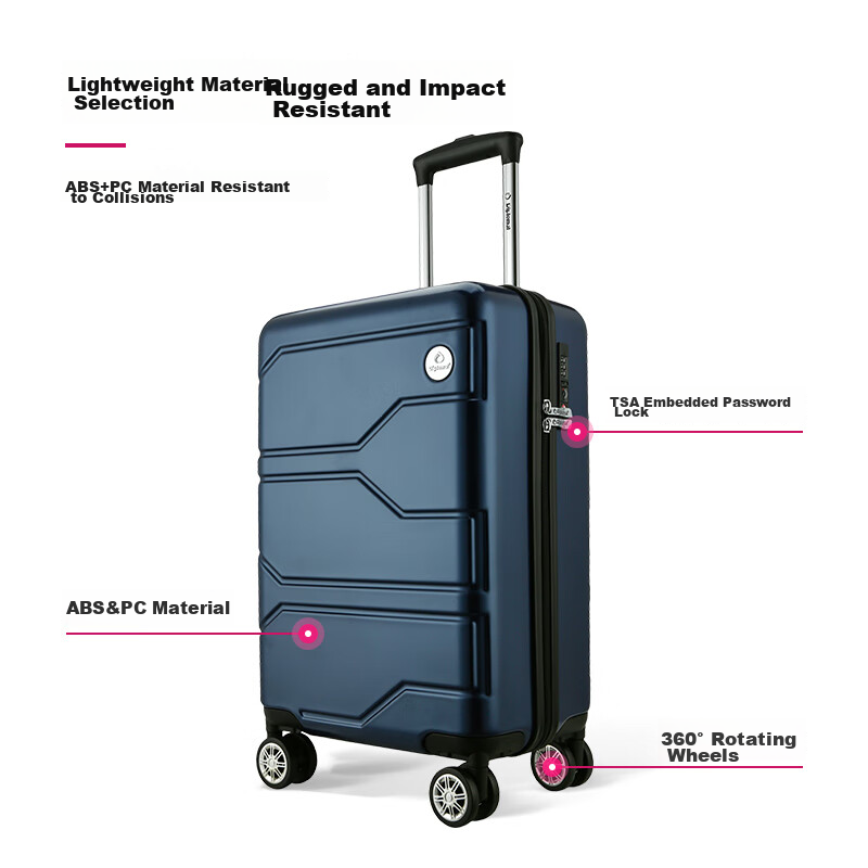 Diplomat Foreign Diplomat Business Spinner Suitcase, Travel Luggage, TSA Combina...