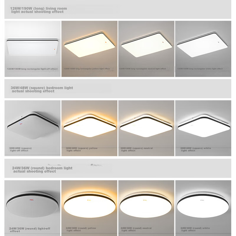 FSL Foshan Lighting Ceiling Light, LED Smart Control Light Fixture Set, Ra97 Hig...