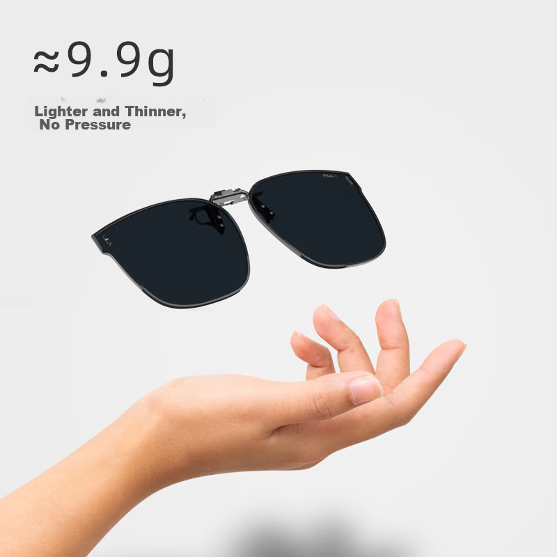 FILA Polarized Myopia Sunglasses Clip-On, Universal Clip-On Sunglasses for Drivi...