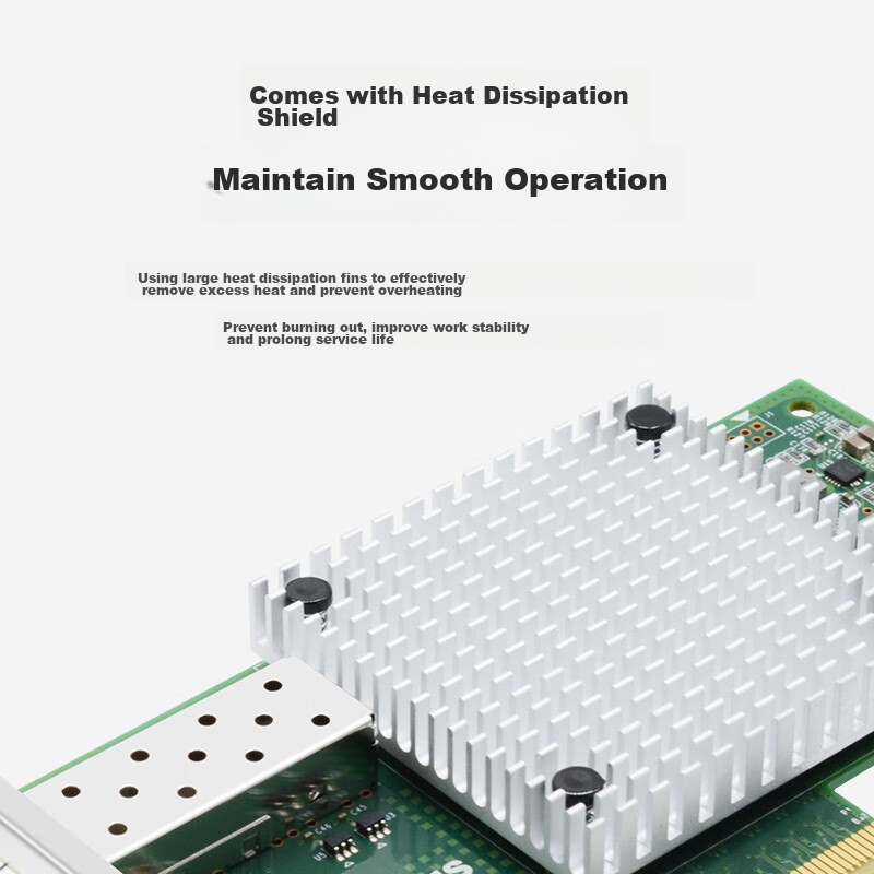 EB-LINK Intel 82599 Chip, PCI-E X4 10G Gigabit Single-Port Fiber Optic Network C...