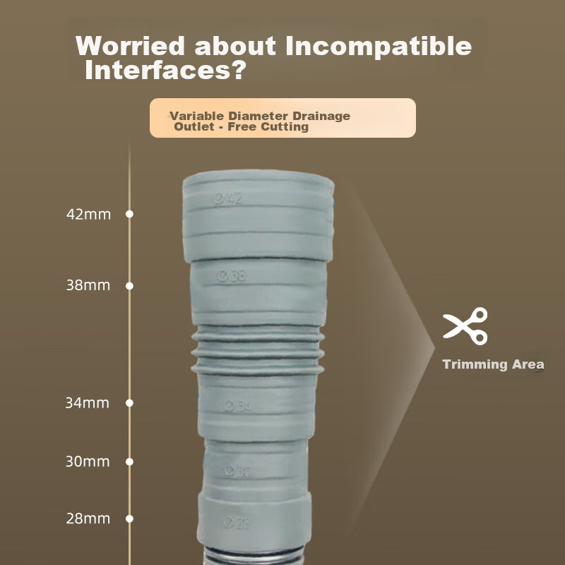 Naxiannv Fully Automatic Impeller Washing Machine Drainage Pipe Extension, Washi...