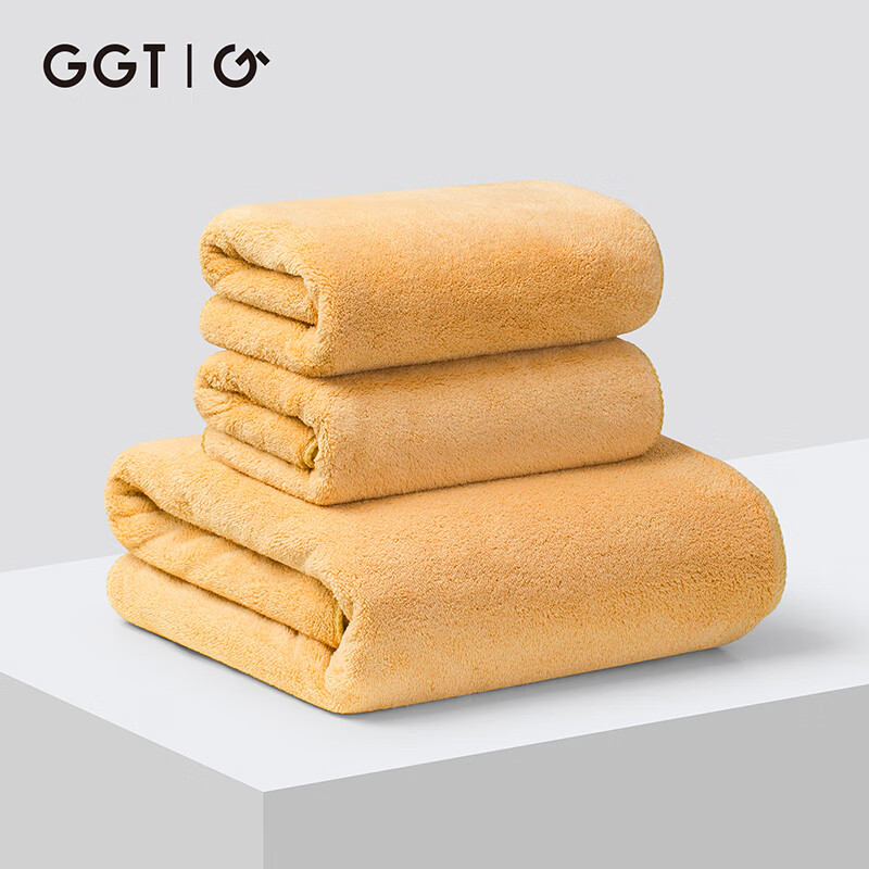 GGT Japanese Towel And Bath Towel Set of Three for Men And Women, Adult Bath And...