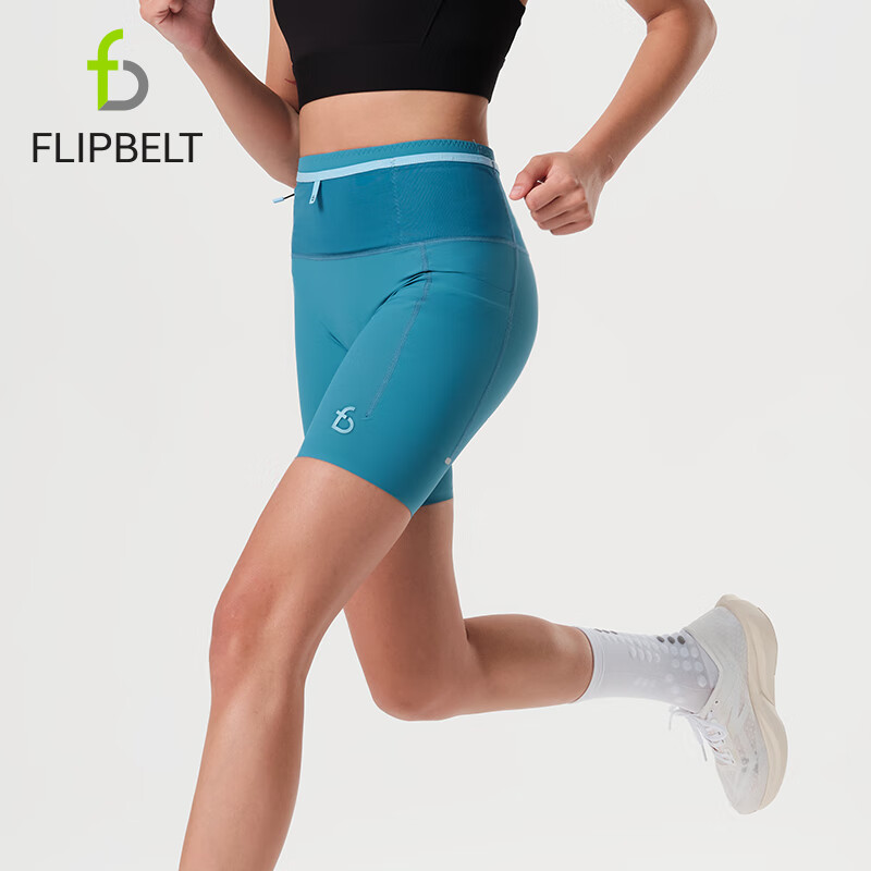 Flipbelt Women's Compression Waist Pack Shorts Kangaroo Pants 3.0 Running Compet...