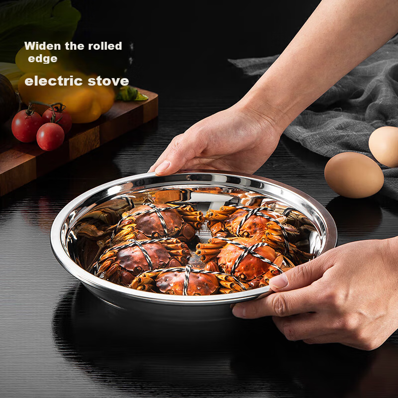 Meichun (Maxcook) Thickened 304 Stainless Steel Plate Dish, Bowl And Plate 16CM...