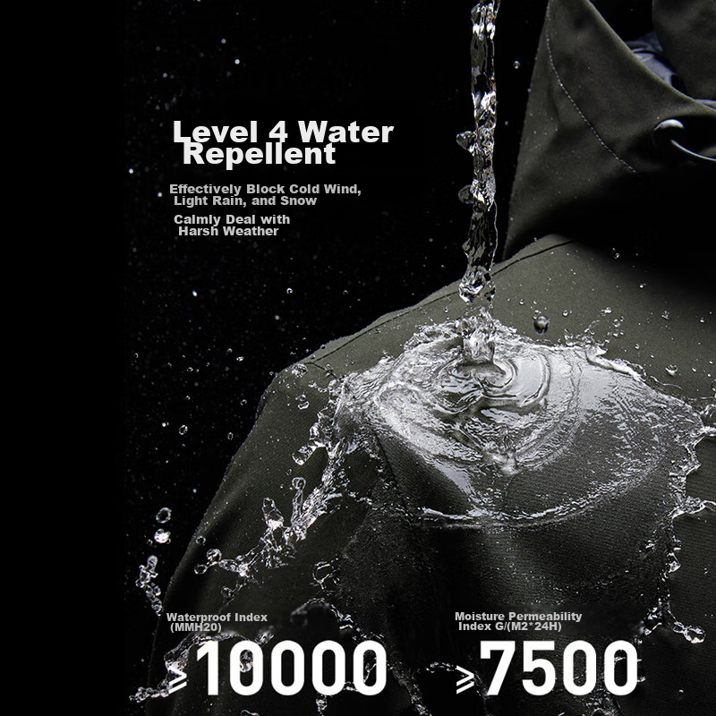 Jeep Men's 3-In Jacket, Outdoor Windproof And Waterproof, Detachable Fleece, Mou...