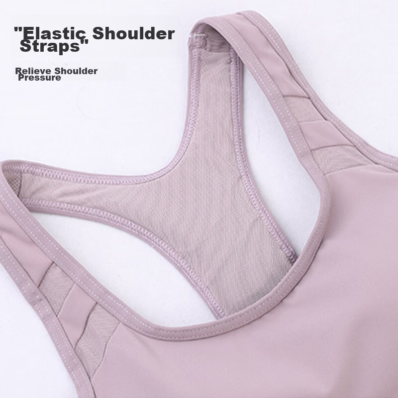 Ordifen Sports Bra for Women, Anti-Shock, Large Bust, Yoga Vest, One-Piece, Runn...