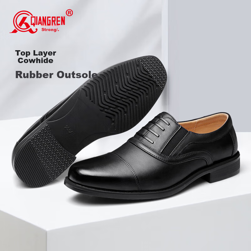Qiangren Business Formal Shoes for Men, Jihua 3515 Quality Top-Grain Leather Dre...