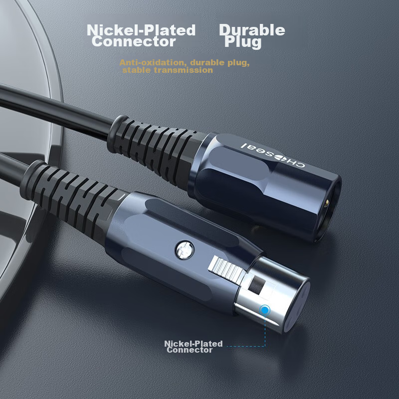 Akihabara (CHOSEAL) XLR Male to Female Audio Cable, Karaoke Live Streaming Micro...