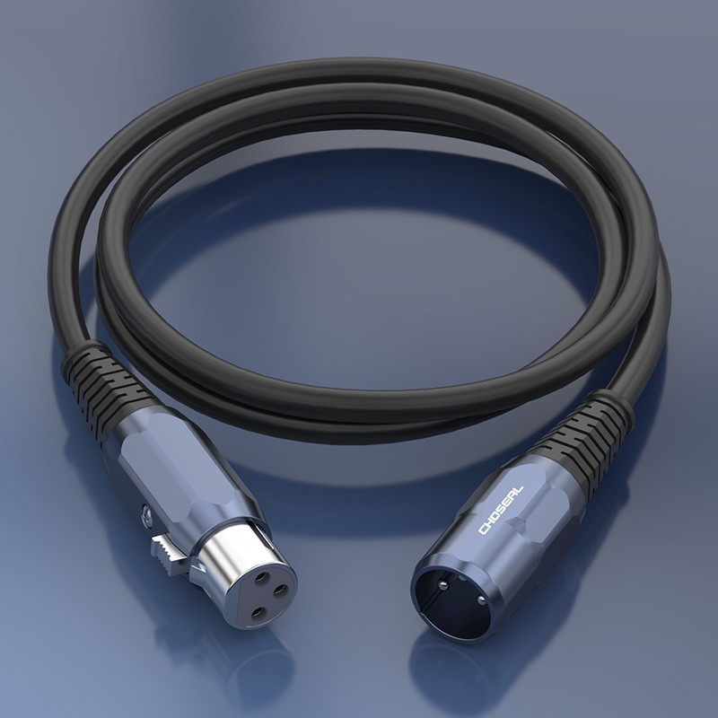 Akihabara (CHOSEAL) XLR Male to Female Audio Cable, Karaoke Live Streaming Micro...