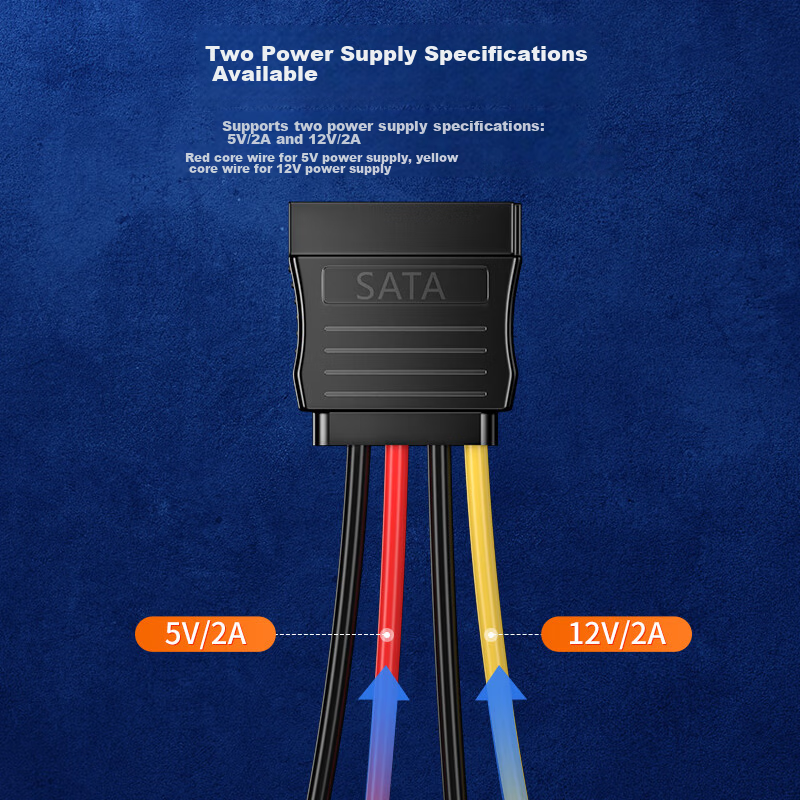 Shanze High-Speed SATA 3.0 Hard Drive Data Cable (Direct to Direct) + SATA Seria...
