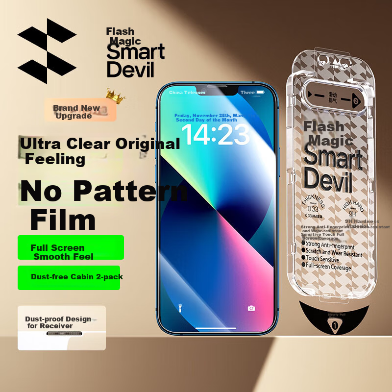 SmartDevil Tempered Glass Screen Protector for iPhone 14 Plus/13 Pro Max, High D...
