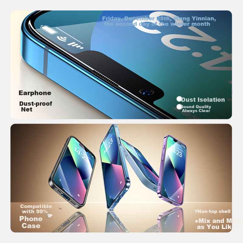 SmartDevil Tempered Glass Screen Protector for iPhone 14 Plus/13 Pro Max, High D...