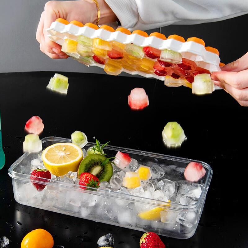 Suncojia Ice Cube Mold, Ice Making Tool, Ice Tray for Home Use, Ice Cube Maker,...