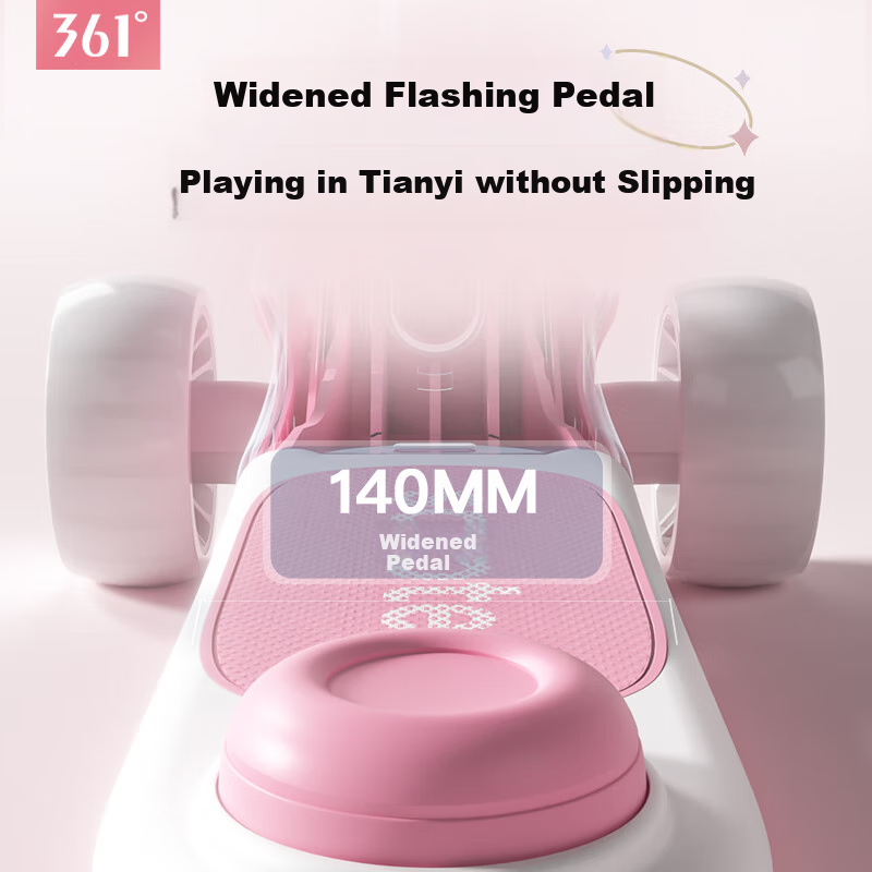 361° Kids Scooter for 2-3-6-10-12 Year Olds, Children's Scooter with Music, Pink...