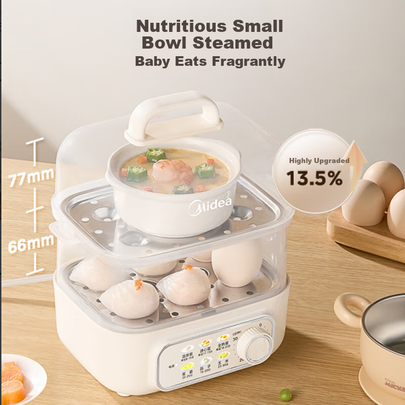 Midea Double Layer Mini Steamer Egg Cooker ZDE2015