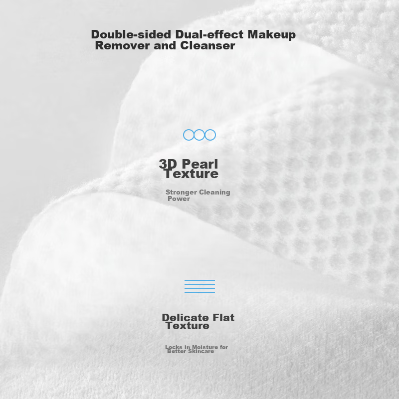 MINISO Facial Cleansing Wipes, Disposable Fiber Soft Tissues, Dual-Use for Dry A...