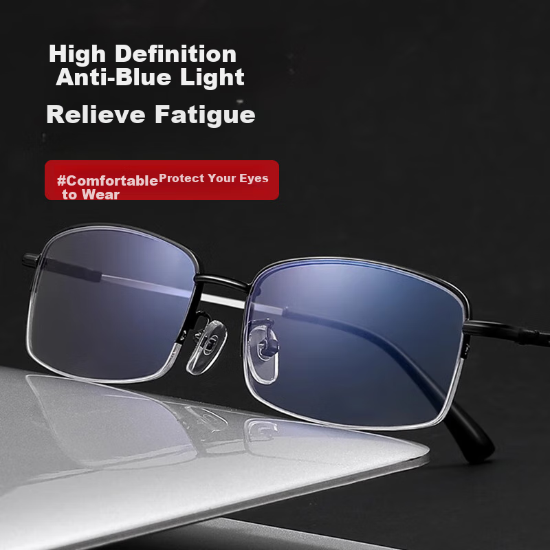 GOGOSOON Men's Presbyopic Glasses for Middle-aged and Elderly, High Definition B...