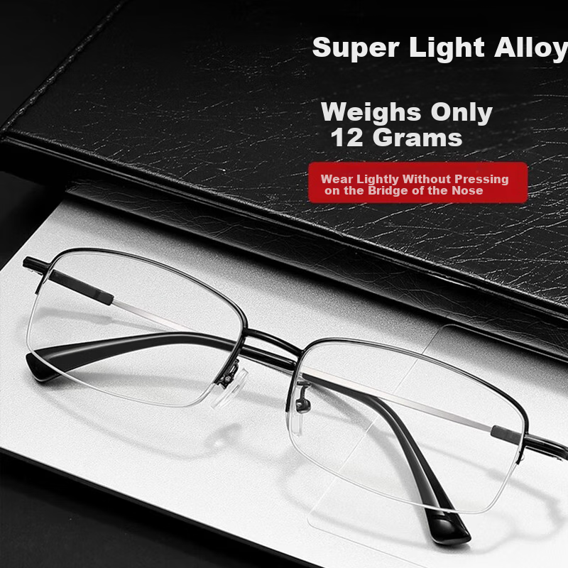 GOGOSOON Men's Presbyopic Glasses for Middle-aged and Elderly, High Definition B...
