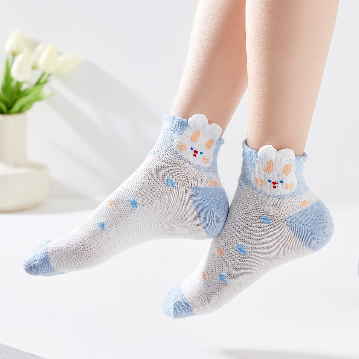 Nanjiren Children's Socks, Summer Thin Style, Girls' Mesh Socks, Baby Mid-Calf S...