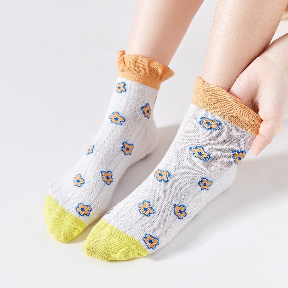 Nanjiren Children's Socks, Summer Thin Style, Girls' Mesh Socks, Baby Mid-Calf S...