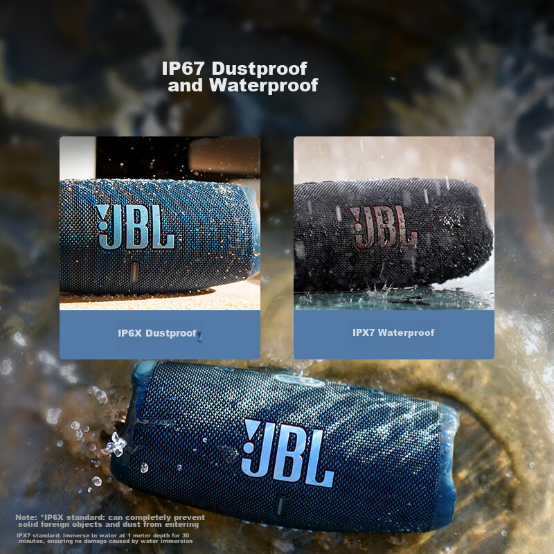 JBL CHARGE5 Impact Wave 5th Generation, Portable Bluetooth Speaker + Subwoofer,...