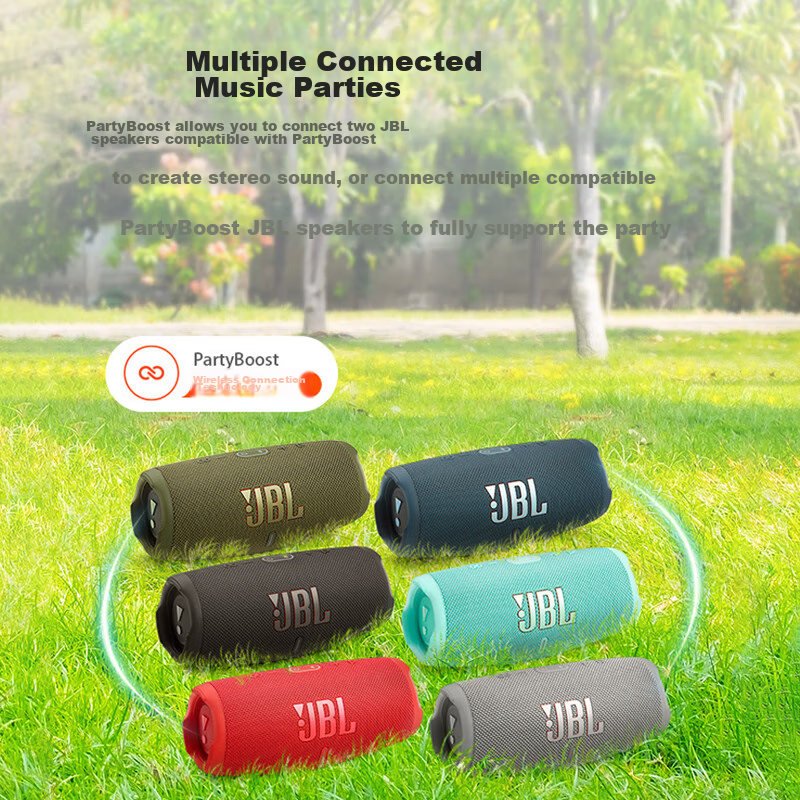 JBL CHARGE5 Impact Wave 5th Generation, Portable Bluetooth Speaker + Subwoofer,...