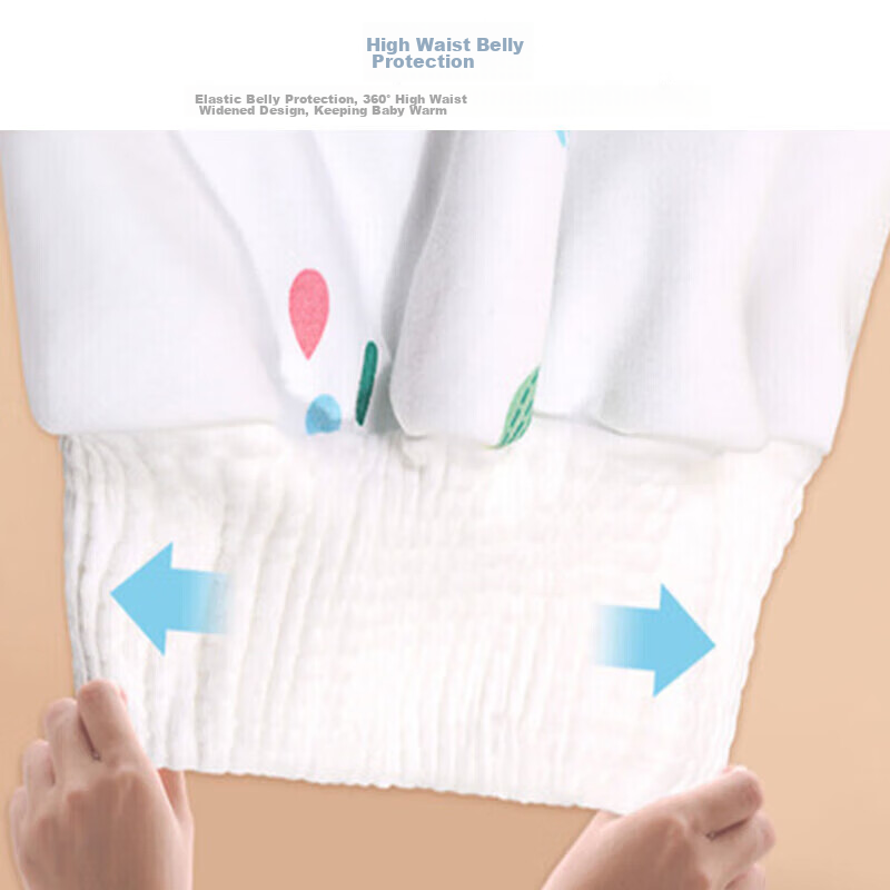 9i9 Baby Diaper Cover, Cotton Washable, High-Waist Belly Protection, Waterproof...