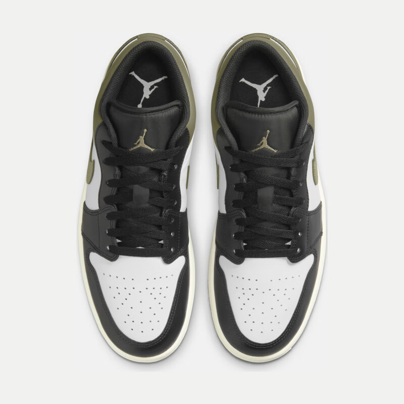 Nike Casual Shoes for Men, AJ 1 Jordan 1 Sneakers, 553558-092, Black White Green...