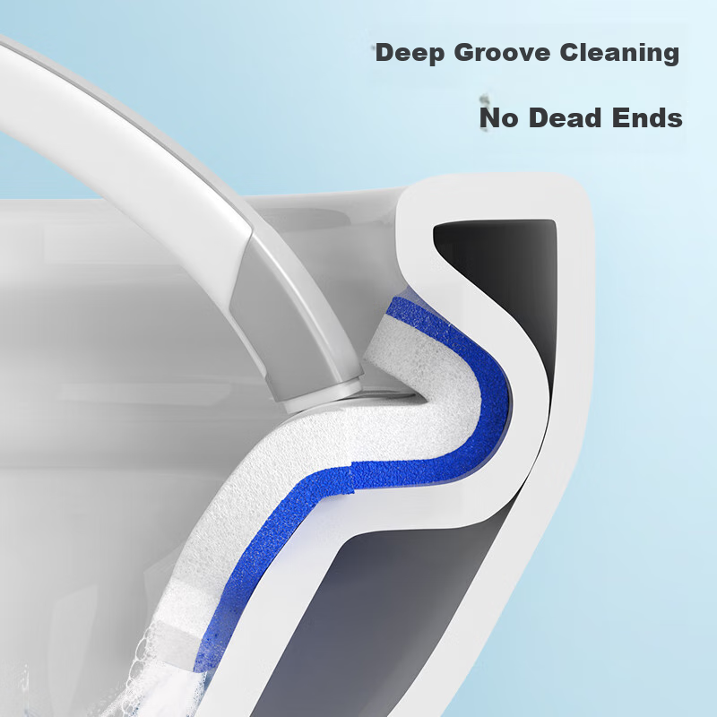 Meili Ya Disposable Toilet Brush Replacement Heads, 28 Pieces, for Squatting Toi...