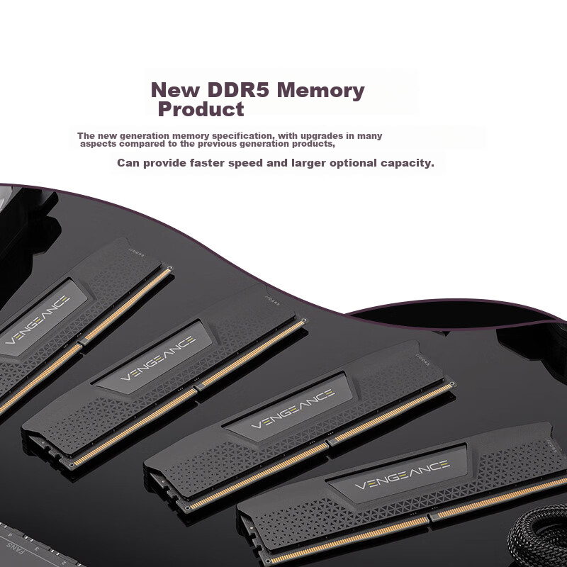 USCORSAIR 16GB DDR5 6000 Desktop Memory Module, Vengeance Series, Gaming RAM, C3...