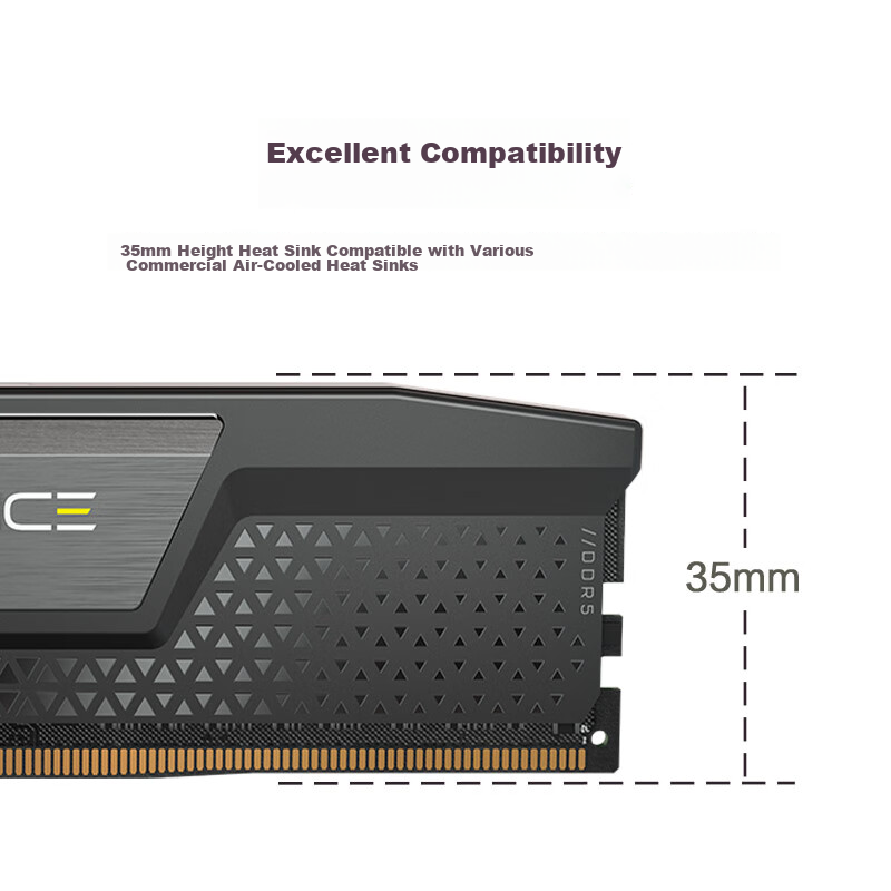 USCORSAIR 16GB DDR5 6000 Desktop Memory Module, Vengeance Series, Gaming RAM, C3...