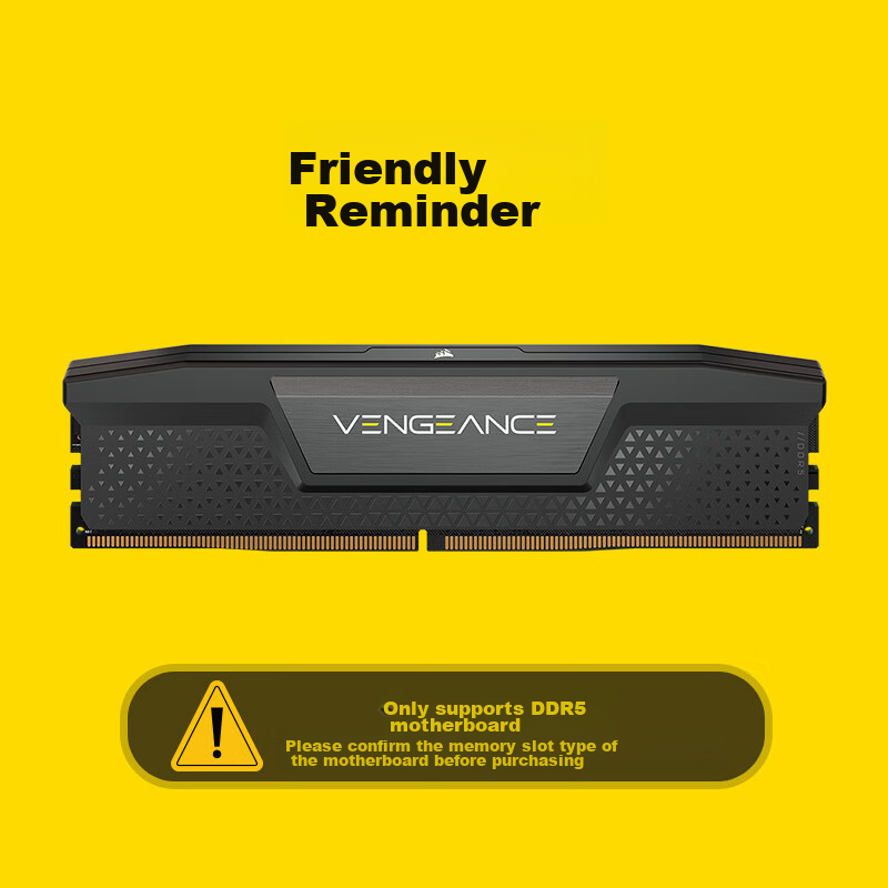 USCORSAIR 16GB DDR5 6000 Desktop Memory Module, Vengeance Series, Gaming RAM, C3...