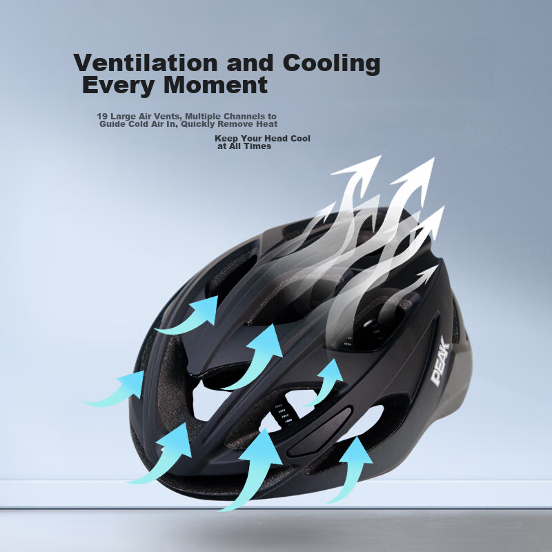 PEAK Bicycle Helmet, Mountain And Road Bike Riding Helmet, One-Piece Molding Saf...